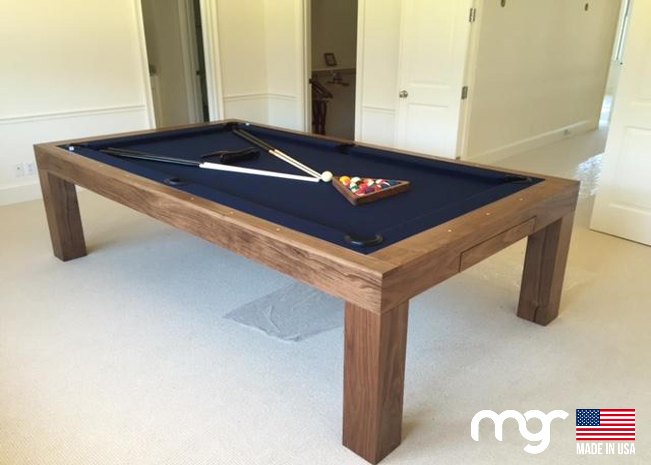 The Modern X100 Pool Table (Solid Walnut with Custom Finish) – Modern ...