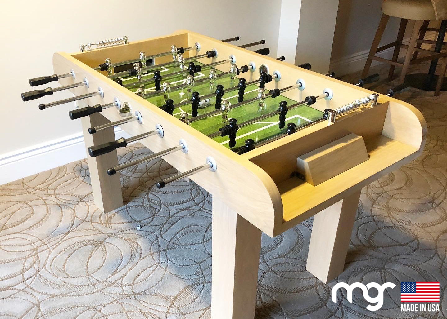 The Modern Foosball Table (Solid Oak Wood) – Modern GameRoom